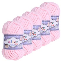 마마니트 알리제 벨루토 뜨개실 5p, 340 베이비핑크