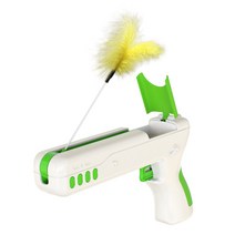 생활홈앤 고양이 깃털총 장난감, 그린, 1개