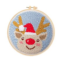 펀치니들 프랑스 자수 취미 DIY 키트, 1세트, 024