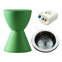 뉴니끄 무선 버블 스텐 좌욕기 샌드 스툴 세트 올리브 그린 SDDair540g, 1세트