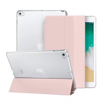 뷰씨 클리어 퓨어슬림 스마트커버 태블릿PC 케이스, 핑크샌드