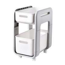 서랍형 이동식 선반 롱 바퀴형, 1개