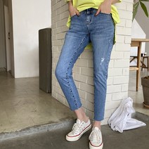 여성용 에모코 빈티지 배기핏 데님팬츠 PT6717K11