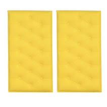 로이어 인테리어 방수 범퍼 가드 보호 쿠션 벽매트, 옐로우, 2개