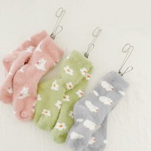 비단길 아동용 양구름 밍크 양말 3종 세트