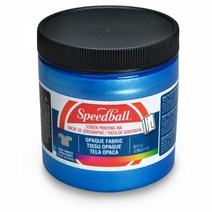 스피드볼 패브릭 실크스크린 오패큐 잉크, Blue Topaz, 236.2ml