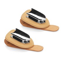 카템 2Way 썬바이저 스웨이드 클립 CT198, 베이지, 2개