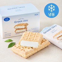 그릭데이 저당 그릭 모나카 아이스크림 4개입 (냉동), 1개, 560ml