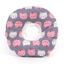 진호 반려견 목쿠션 넥카라 퍼플고양이 L, 140g, 1개