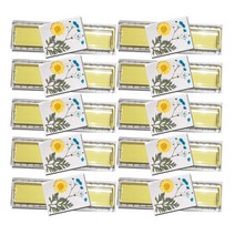 마가렛 아크릴 꽃자 만들기 압화체험 패키지 세트 M-a, 10세트, 옐로우(마가렛), 랜덤발송(작은꽃)