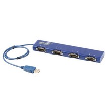 시스템베이스 4포트 USB to RS422 485 Male타입 시리얼 통신 컨버터, Multi-4/USB Comobo V4.0