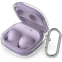 신지모루 변색방지 TPU 투명케이스 + 카라비너, 클리어, 갤럭시 버즈 2 / 프로 / 2 프로 / 라이브