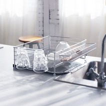 스텐팩토리 프리미엄 올스텐 식기건조대 1단, 실버