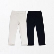 레인보우키즈 아동용 위클리 톡톡 기모 레깅스 2종 세트