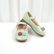 베베마루 여아용 레드 아이슈즈 9837