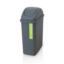 M 직사각 휴지통 대, 1개, 그레이