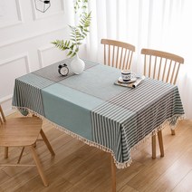 패브릭체크 식탁보, TYPE1, 110 x 110 cm