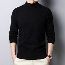 마켓A 남성용 반폴라 베이직 니트