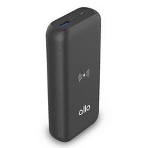 알로코리아 고속 무선 충전 보조배터리 20000mAh 멀티단자, 블랙, allo2000WPD