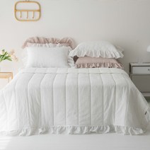 레시앙뜨 린넨 시어서커 여름 차렵 이불 + 패드 + 베개커버 2p 세트 K