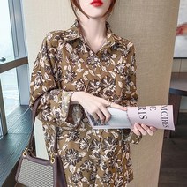 어썸풀 로페 플라워 블라우스