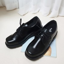 디아 남성용 라온 베이직 스퀘어 유광 키높이 더비 슈즈 7cm