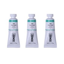 신한에쎈스 아크릴 컬러 물감 Tube B 시리즈 펄 그린 3p, 1색, 50ml