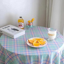 다마다마 레트로 감성 빈티지 테이블보, 그린, 100 x 150 cm