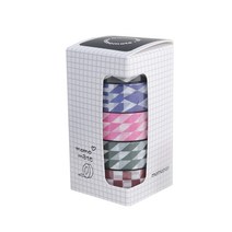 모모팝 모모마테 체커보드 마스킹테이프 5종 세트, black, green, bule, wine, pink, 1세트