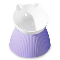 딩동펫 반려동물 15도 캣 보울식기, 퍼플, 1개