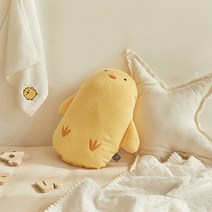 쉬즈홈 순면 뒤집기 방지 형태 쿠션, 삐삐(옐로우)