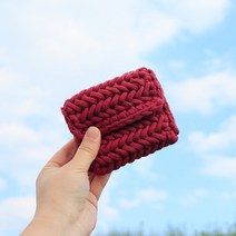 하울링 슬로우모먼츠 헤링본 카드 지갑 만들기 키트, 1세트, 와인