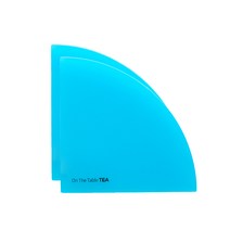 아크릴 티 코스터 2p, 스카이블루, 125 x 125 mm