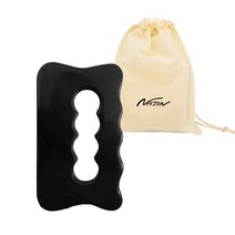 나진괄사 스톤 바디 전신 마사지 괄사 NJ042, 블랙, 1개