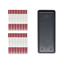 동아 스피디 볼펜 0.7mm 24p + 매표 펜접시 C형, Red, 1세트