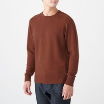 무인양품 남성용 MUJI 야크 혼방 울 크루넥 스웨터