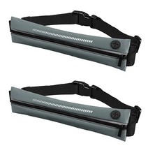 파라다이소 야외 운동 휴대폰 포켓 방수 벨트 가방 힙색 2p, A 그레이