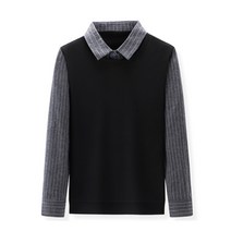 남성용 댄디 베스트 일체형 셔츠