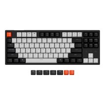 키크론 C1 RGB 유선 기계식 키보드 갈축, 블랙 화이트, C1B3, 텐키리스