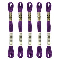 브랜드얀 DMC 자수실 25번 면사 5p, 550번, 8m