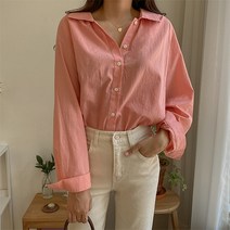 여성용 데일리 코튼 레글런 셔츠
