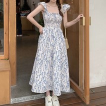 MA 프릴 나시 스모킹 롱원피스