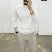 아도르클래식 남성용 드로우 부드럽고 포근한 라운드 봄 가을 겨울 긴팔 니트
