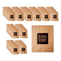 스튜디오에잇 크라프트 손잡이 종이 쇼핑백 100p, 혼합색상