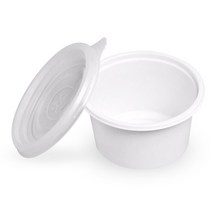 마켓맨 소스컵 화이트 90ml + 뚜껑 세트 HG-202, 1개, 300개입