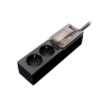 파워존 고용량 멀티탭 누전 2구 블랙 HGN230B, 1개, 3m