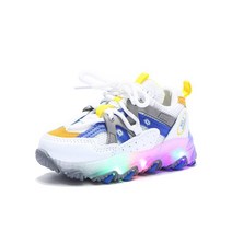 아동용 블링 넘버 LED 운동화