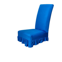 고민고밍 고급스러운 레이스 의자커버, 블루