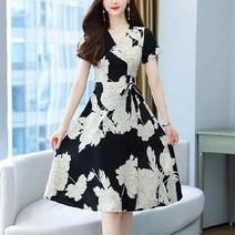 마더브띠 왕꽃 플라워 랩 미시원피스