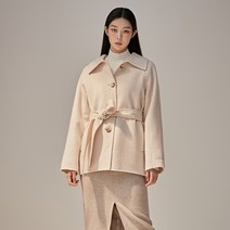 미쏘 여성용 핸드메이드 벨티드 자켓